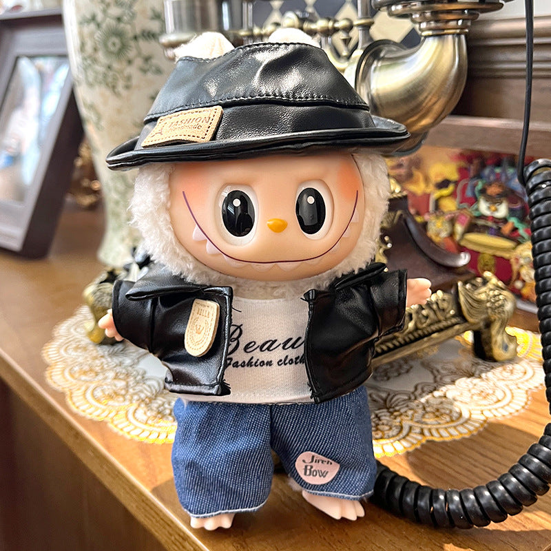 17cm Labubu Doll Baby Clothes Outfit - Casual Suit for Labubu Dolls