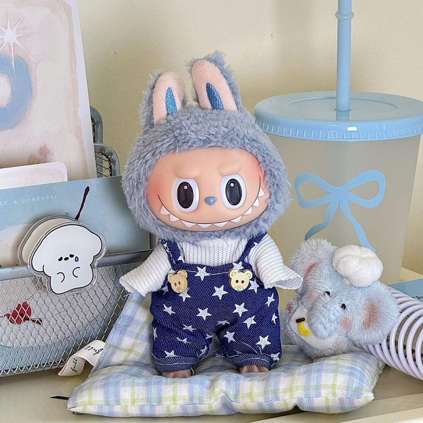 17cm Labubu doll clothes suit 17cm Labubu generation two generation doll pendant clothes wholesale