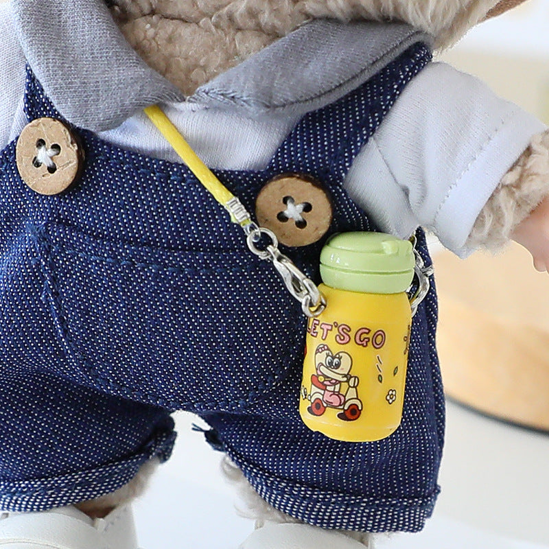 Labubu Doll Clothes Generation 2 Generation Pond Glue Blind Box Hanging Clothes Bracing Cloth for T-Shirt Suspenders Hat Eyes