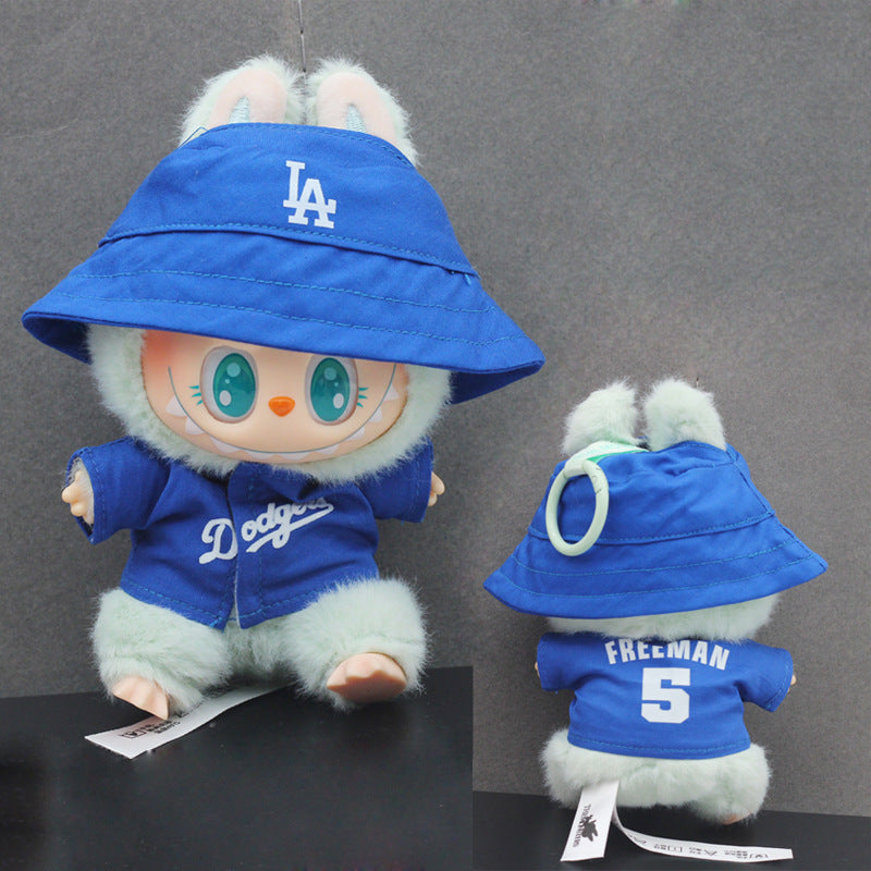 Labubu Doll Clothes & Hat Set for 17cm Vinyl Doll