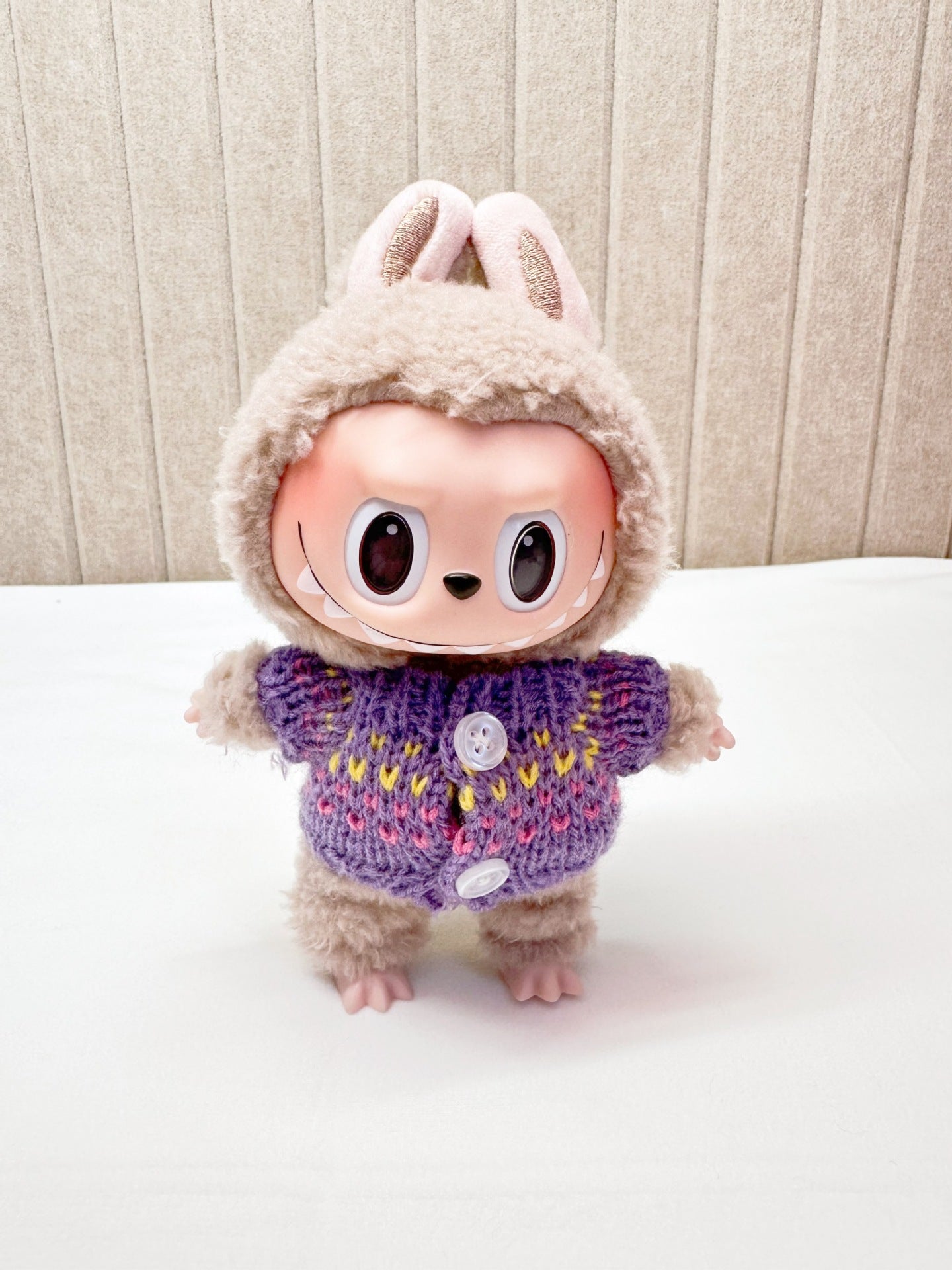 15cm blind box cloth cloth clothes pendant labubu Christmas suit handmade elk pig suit hoodie