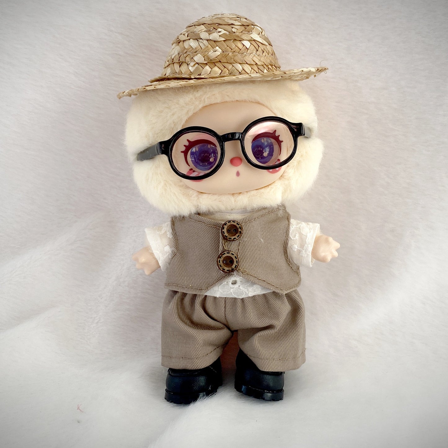 Labubu Doll Clothes - 17cm Vest & Skirt Sets for Milan British Style