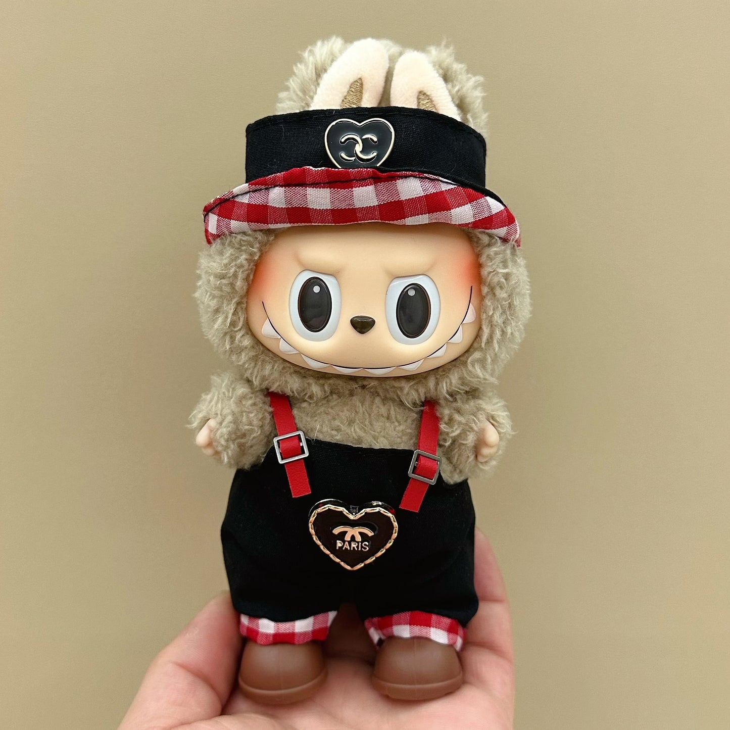 labubu doll clothes 17cm pull cloth clothes blind box doll skirt suit cute dress toy cross-border wholesale