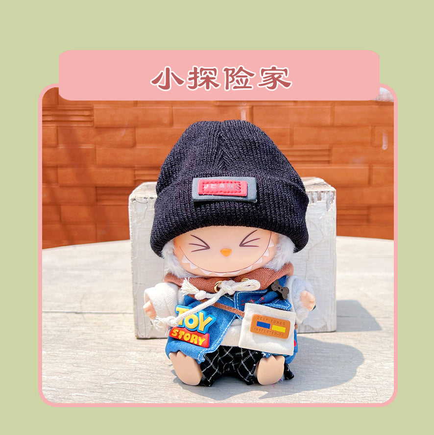 Labubu 15cm Sitting Doll Clothes - Macaron 2nd Gen Outfits