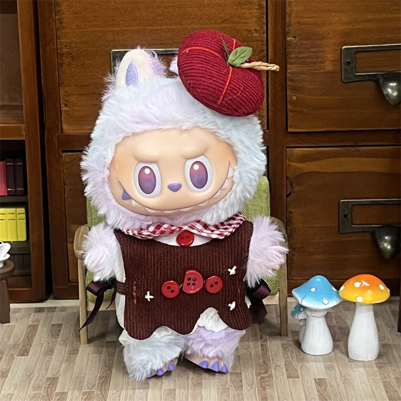 Wholesale Labubu Doll Clothes 17cm Accessories First, Second, Third Generation Vinyl Plush Doll Outfit Set