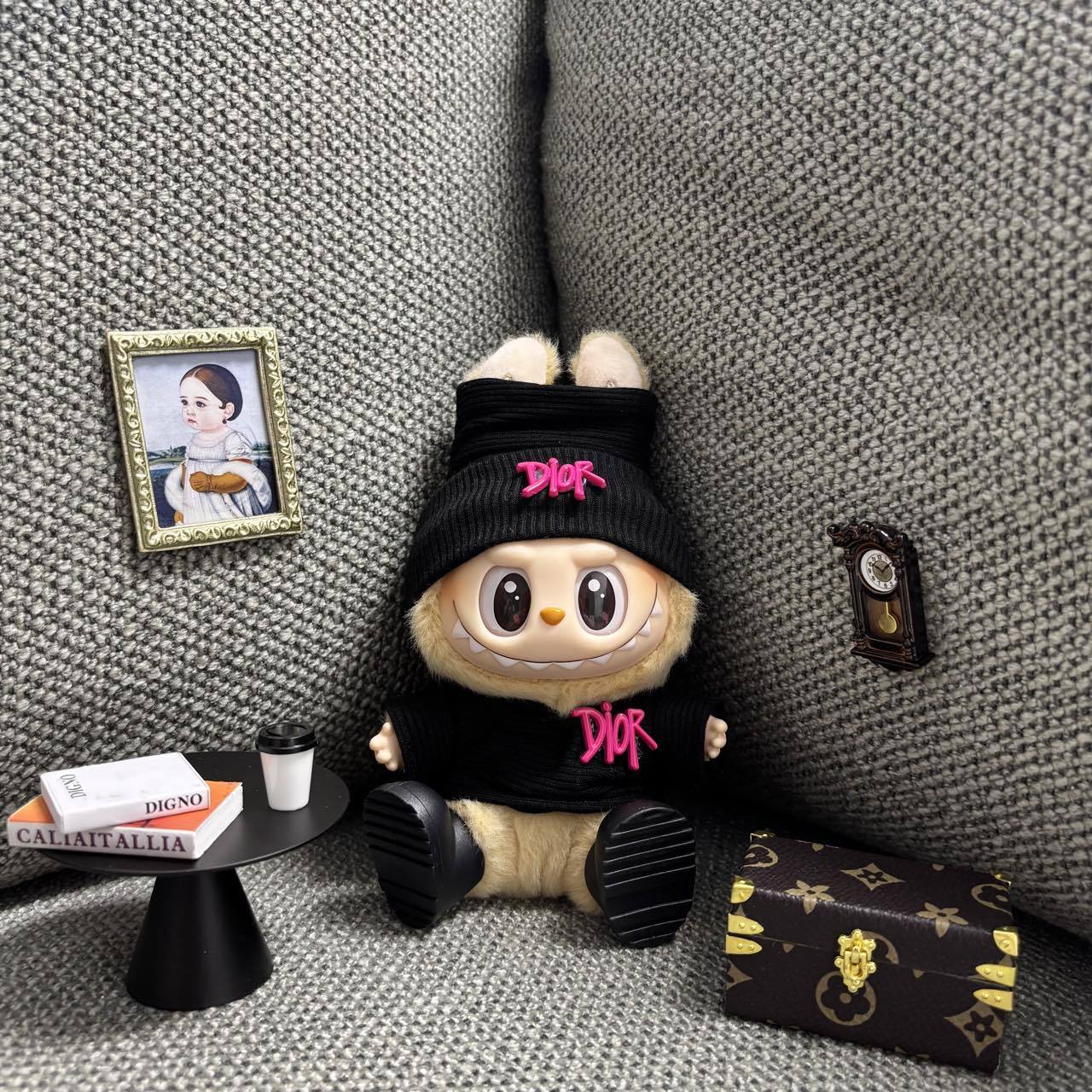 Labubu Doll Macaron Style Outfit for 17cm Vinyl Doll - Baby Clothes Set