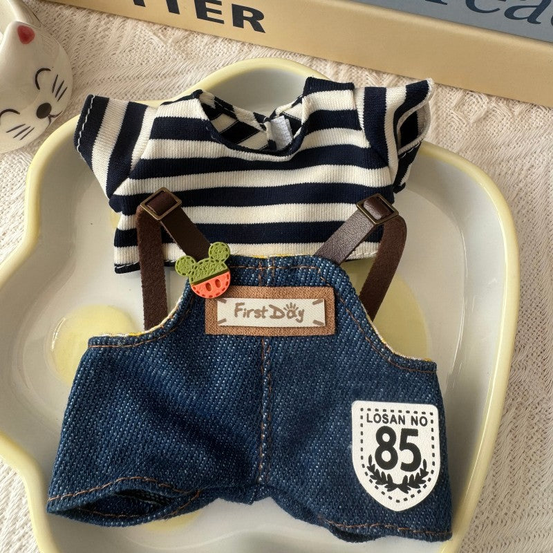 17cm Labumi family labubu doll clothes replacement clothes generation Macaron second generation sit