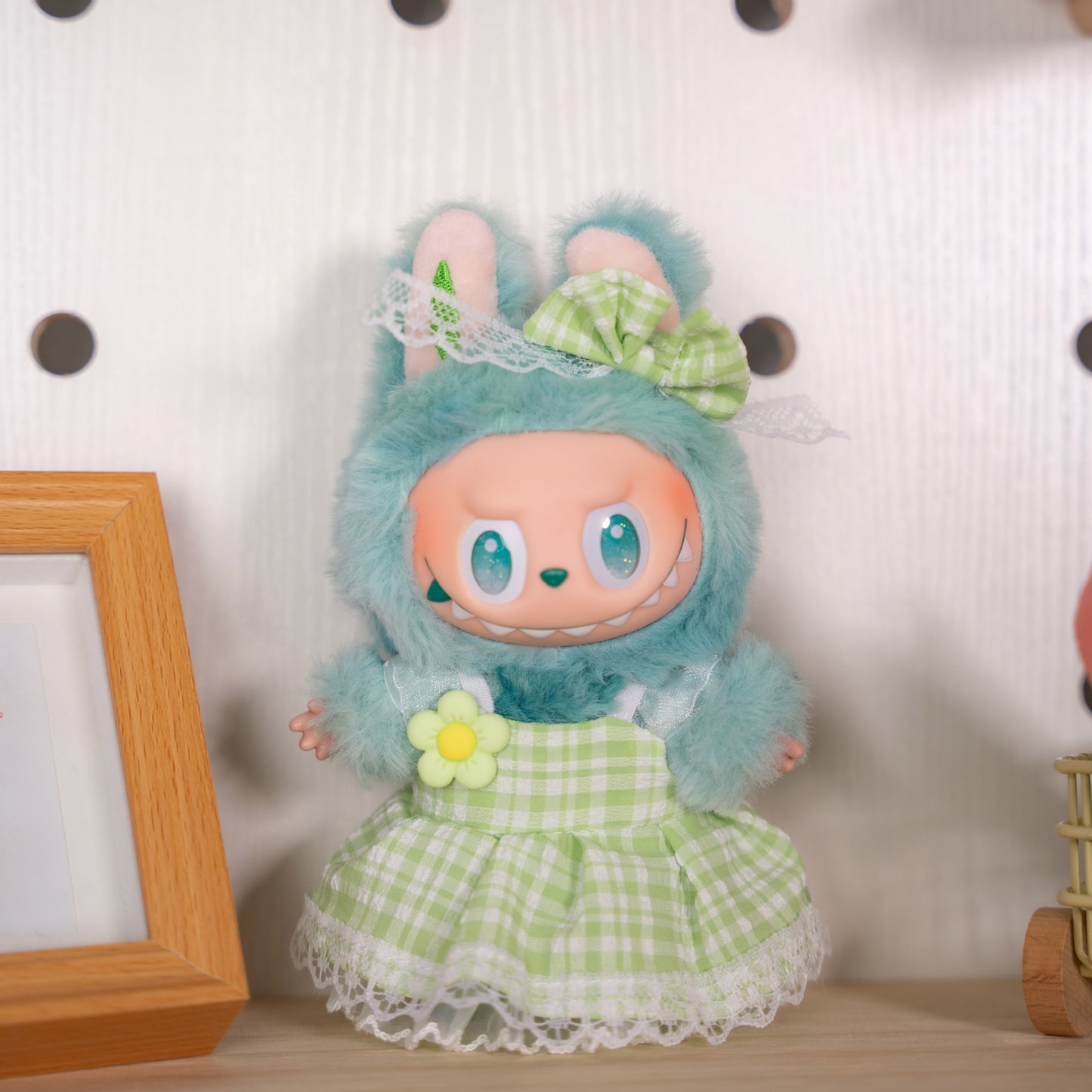 Labubu Doll Summer Dress Outfit for 17cm Vinyl Dolls