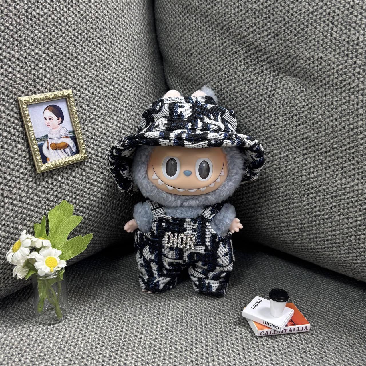 Labubu Doll Macaron Style Outfit for 17cm Vinyl Doll - Baby Clothes Set