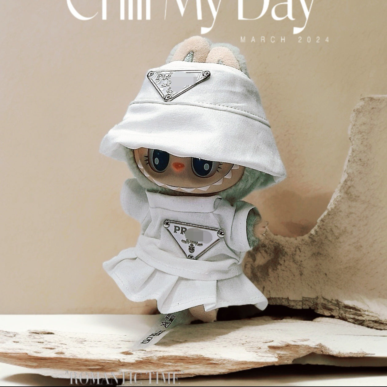 Labubu Doll Outfit Set - 17cm Cute Clothes with Hat & Accessories