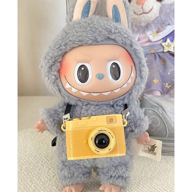 Labubu Doll Halloween Outfit - Pumpkin Clothes for Vinyl Doll