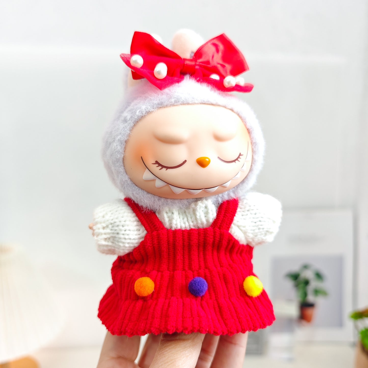 Labubu Doll Clothes & Accessories for 15-17cm Vinyl Dolls - Outfits, Hats, Shoes