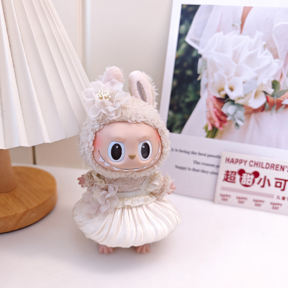Labubu Doll Wedding Dress & Outfit Set for 17cm Vinyl Doll