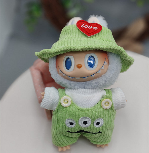 Only clothes generation two generation 17cm labubu doll cloth cloth sit party accessories replacement fashion clothes doll