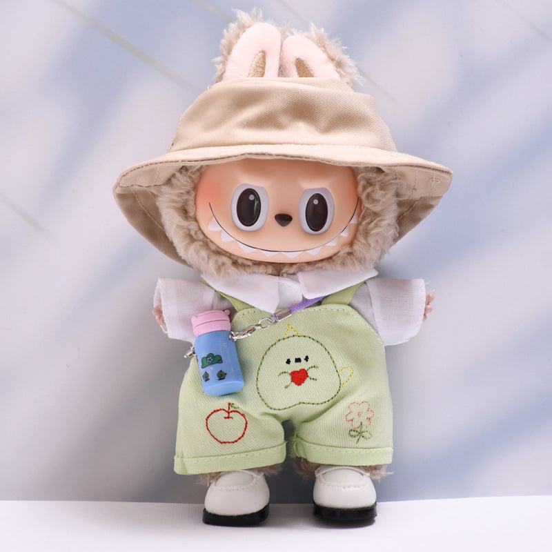 Labubu Doll Outfit - Cute Overalls & Shirt Suit for Pendant Dolls