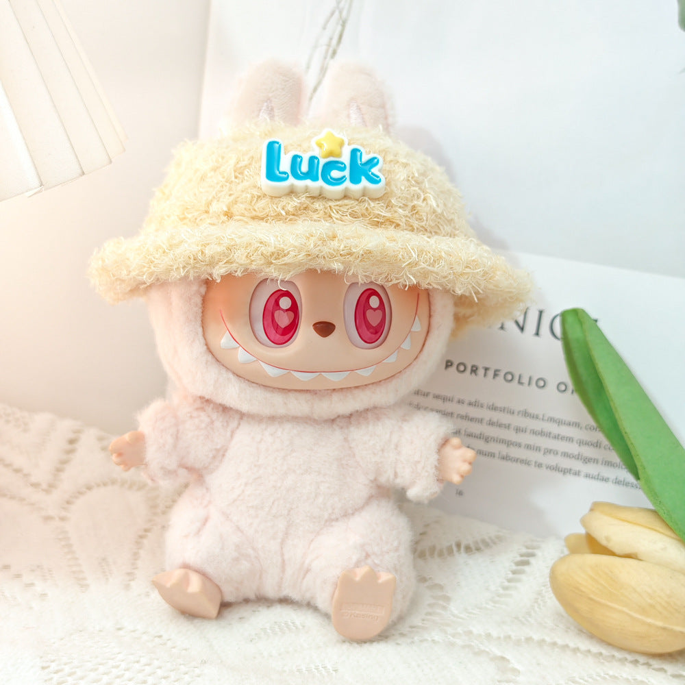Labubu Doll Outfit Set - 15-17cm Jumpsuit, Hat & Accessories
