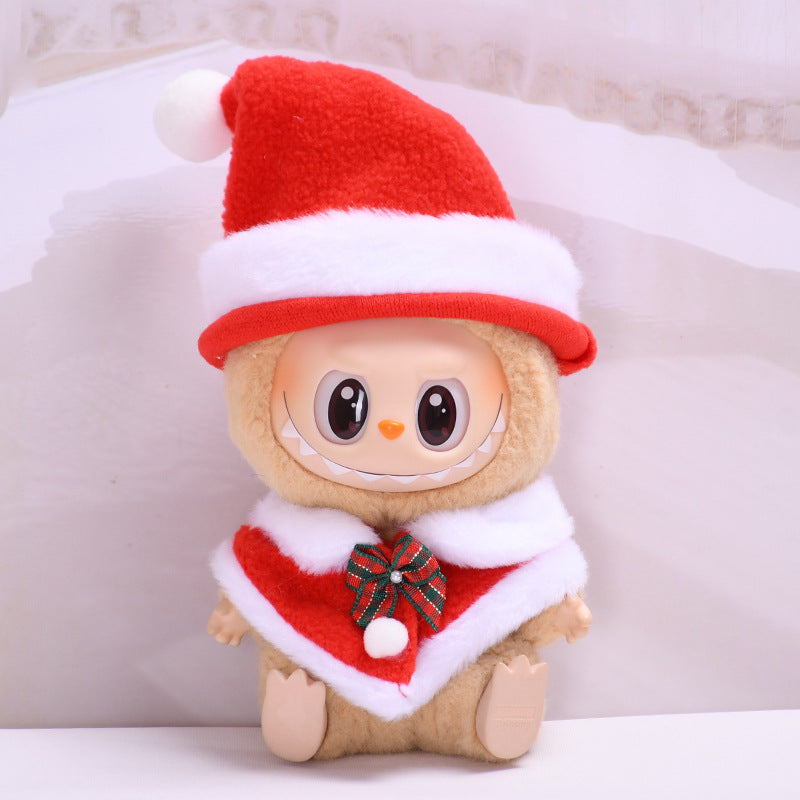 Labubu Doll New Year & Christmas Outfits - Tang Suit, Shawl, Hat Sets