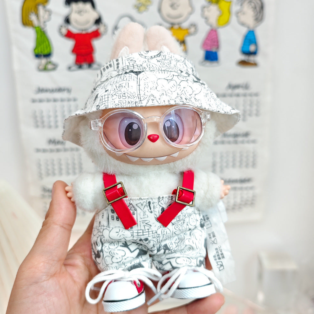 Labubu Doll Outfit Set - Trendy Clothes & Accessories for 17cm Vinyl Pendant