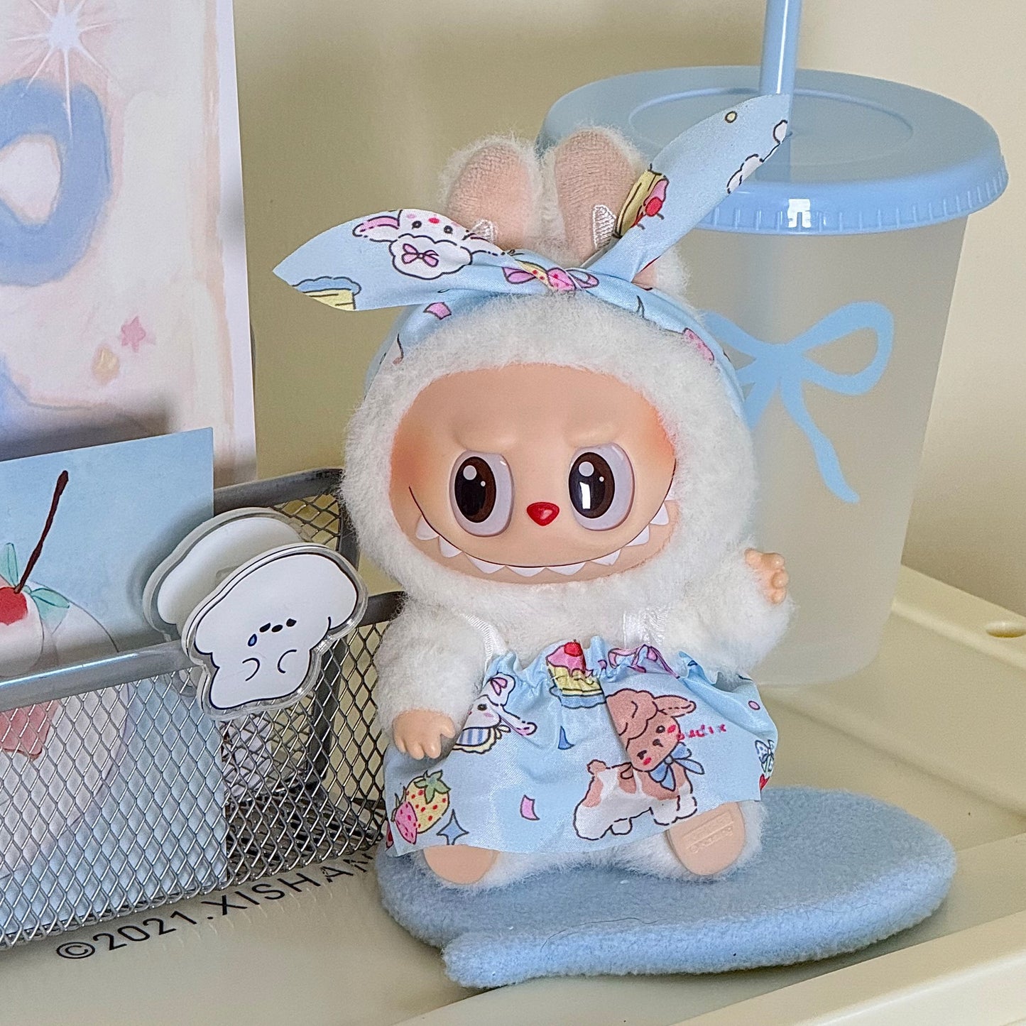 17cm Labubu doll clothes suit 17cm Labubu generation two generation doll pendant clothes wholesale