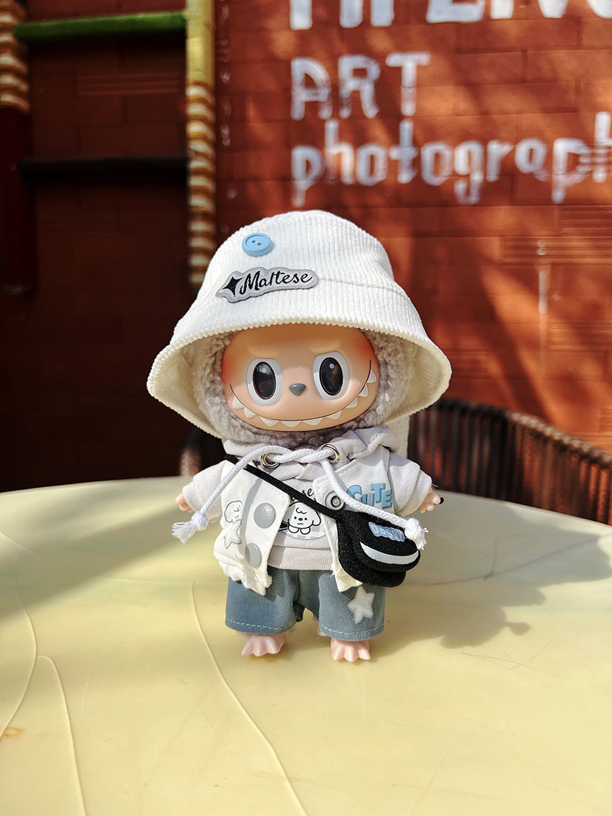 17cm Labubu Doll Clothes & Accessories - Macaron Style