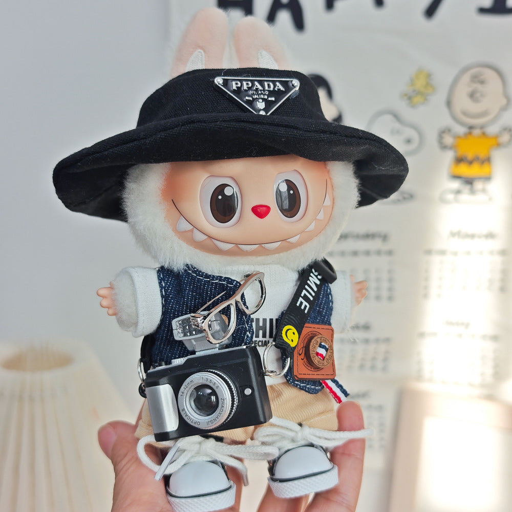 Labubu Doll Denim Vest & Outfit Sets for 1st-3rd Gen Pendants