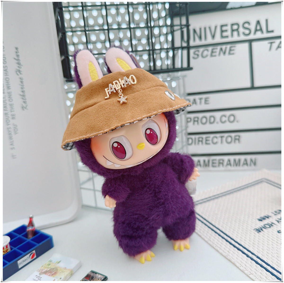 Labubu Doll Outfit - Striped Sweater & Hat Set for 17cm Labubu