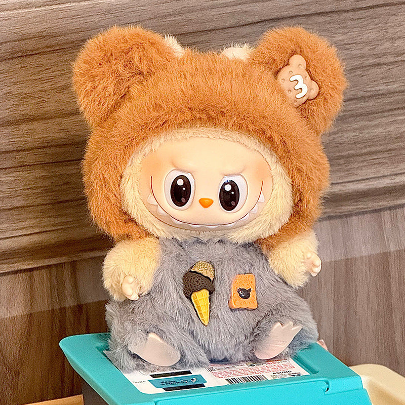 labubu Sitting Party Doll Costumes One or Two Generation Blind Box Labubu Doll Costumes Plush Vinyl Face