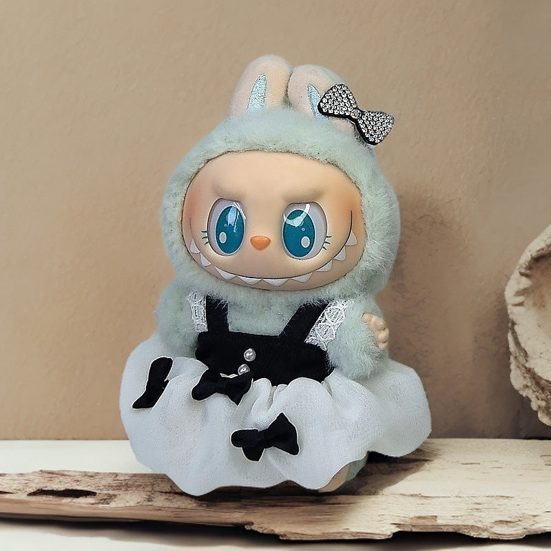 Labubu Doll Outfit Set - Skirt, Hat & Accessories