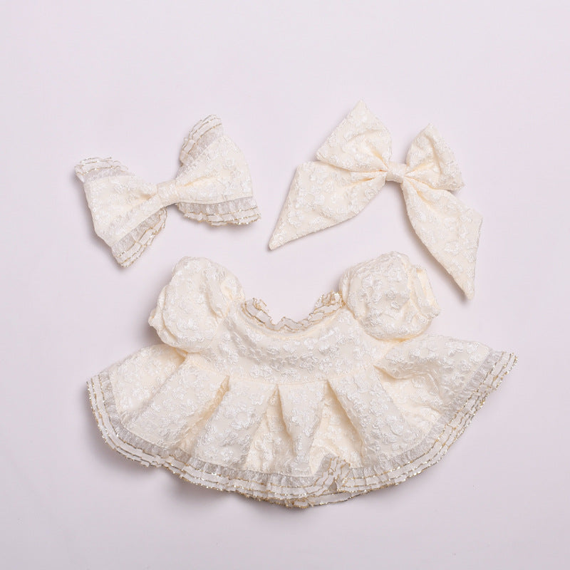 Labubu 38cm Doll Evening Dress Set - Princess & Baby Clothes