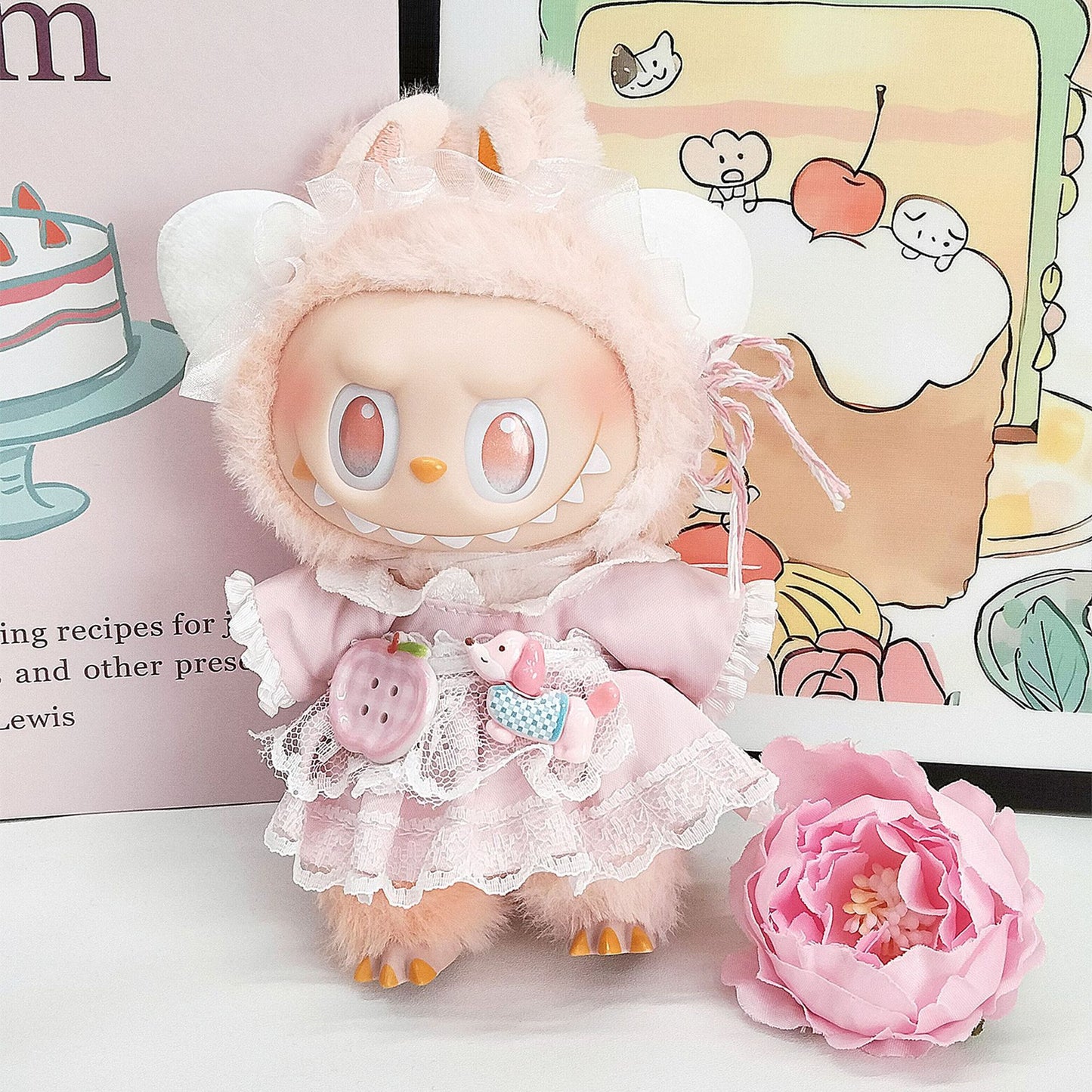 Labubu third generation doll clothes labubu 3.0 doll clothes generation second generation sitting party for blind box clothes 17cm