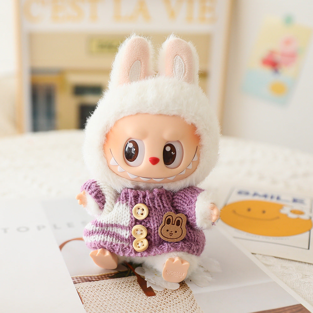 Labubu Baby Clothes Generation Two Generation Three Generation Labubu Clothes Wear Sweater Shoes Vinyl Pendant Replacement Glasses