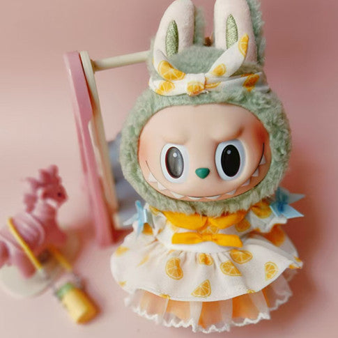 Labubu Doll Clothes for 17cm Vinyl Pendant Doll - Skirts & Outfits