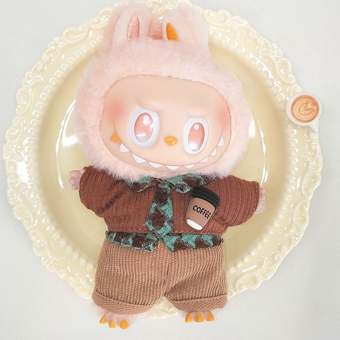 Labubu third generation doll clothes labubu 3.0 doll clothes generation second generation sitting party for blind box clothes 17cm