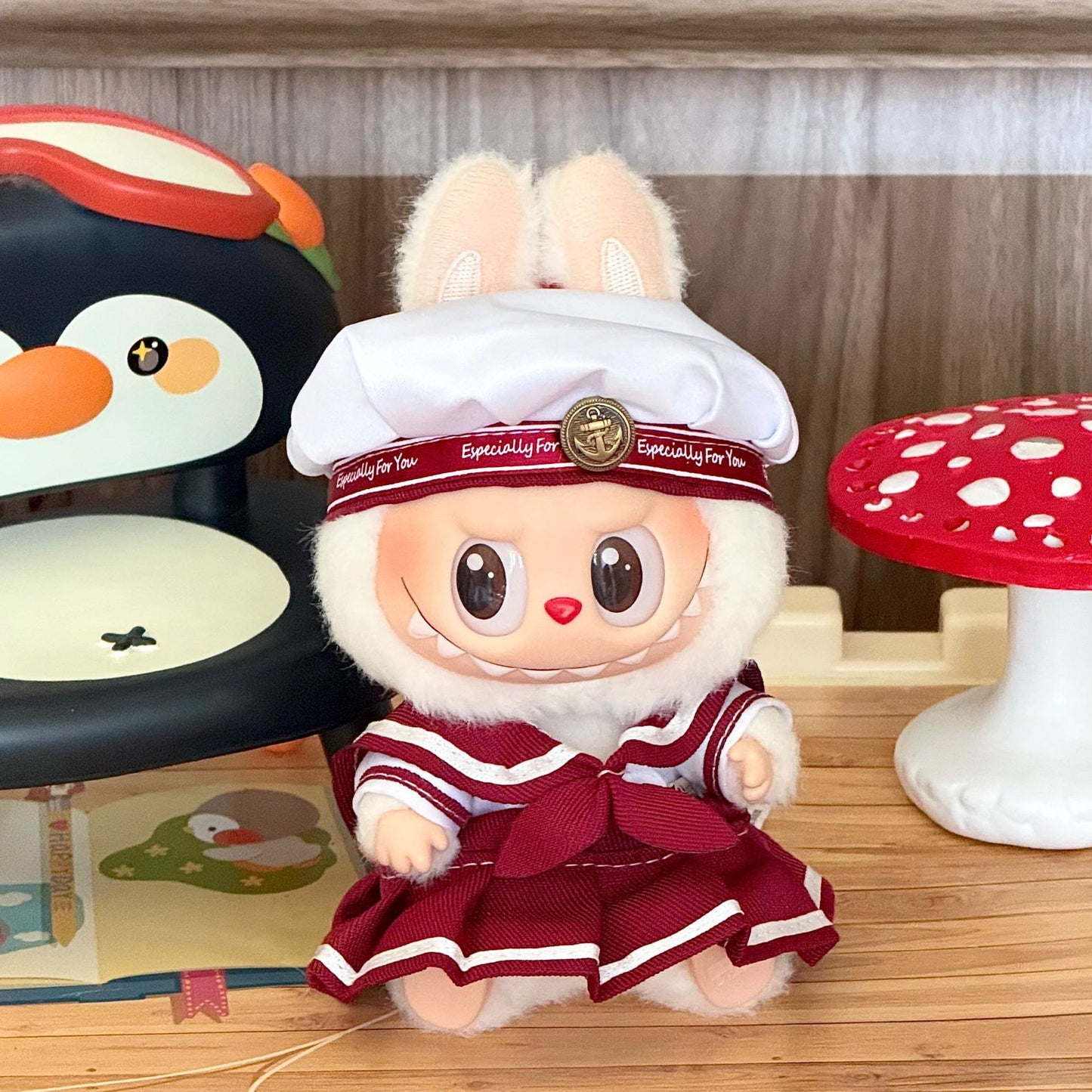 Wholesale labubu baby clothes 17cm blind box pendant one or two generation doll doll suit for baby clothes
