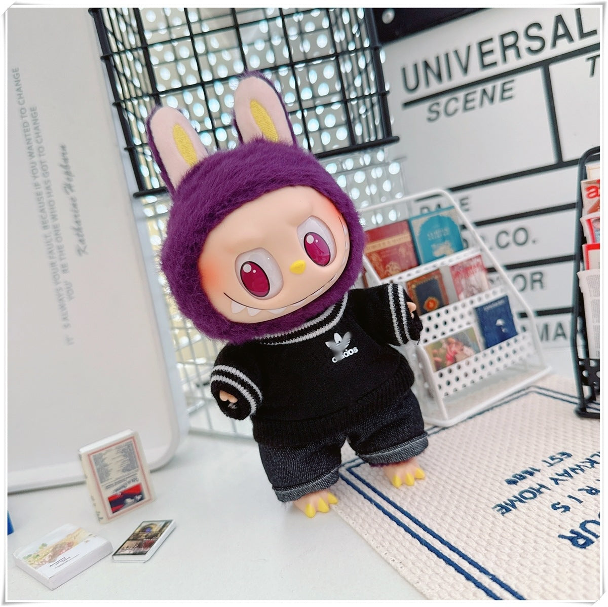 Labubu Doll Outfit - Cute Cotton Coat & Accessories for 10cm & 17cm Vinyl Dolls