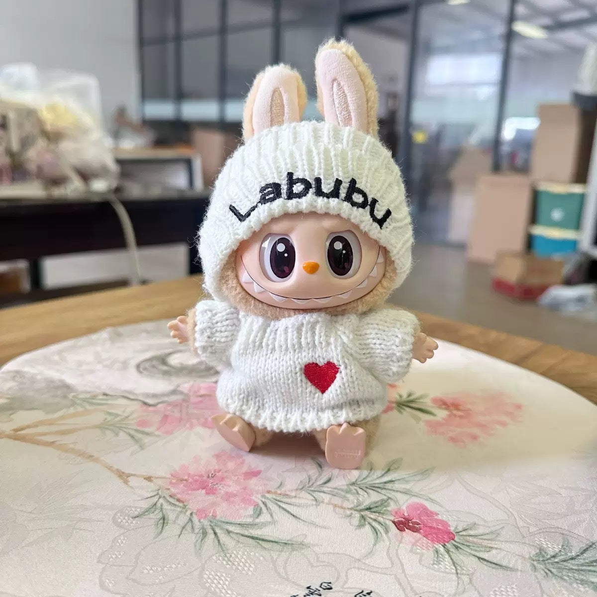 Labubu Doll Outfit Set - Knitted Hat & Sweater for 1st & 2nd Gen