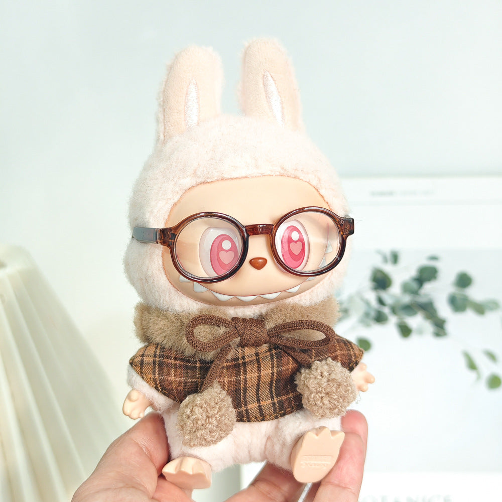 Labubu Doll Shawl & Scarf Set for 15-17cm Pendant Dolls