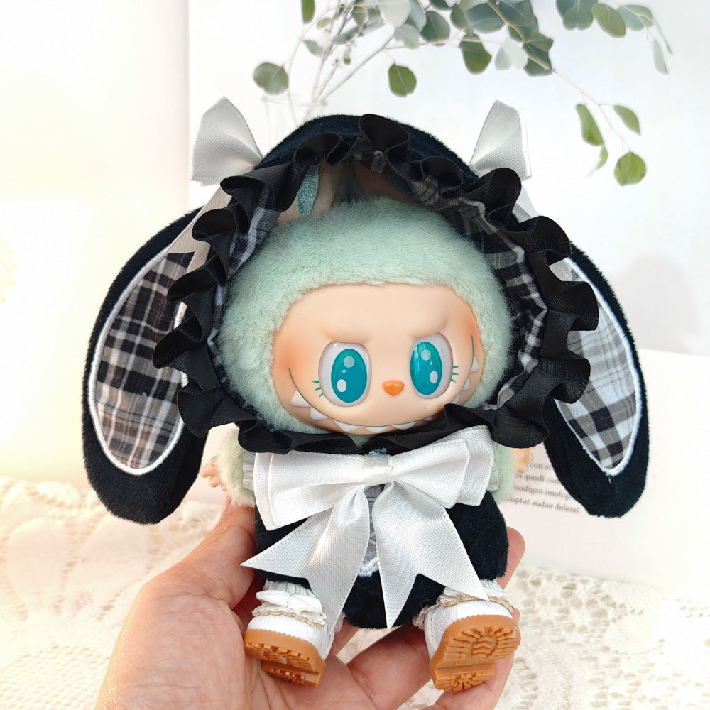 Labubu Bunny Jumpsuit & Princess Shoes Outfit for 1st & 2nd Gen Dolls