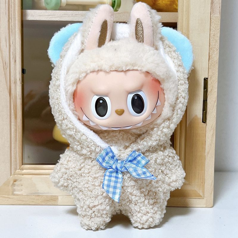 Labubu Doll Jumpsuit Outfits for 17cm Vinyl Dolls