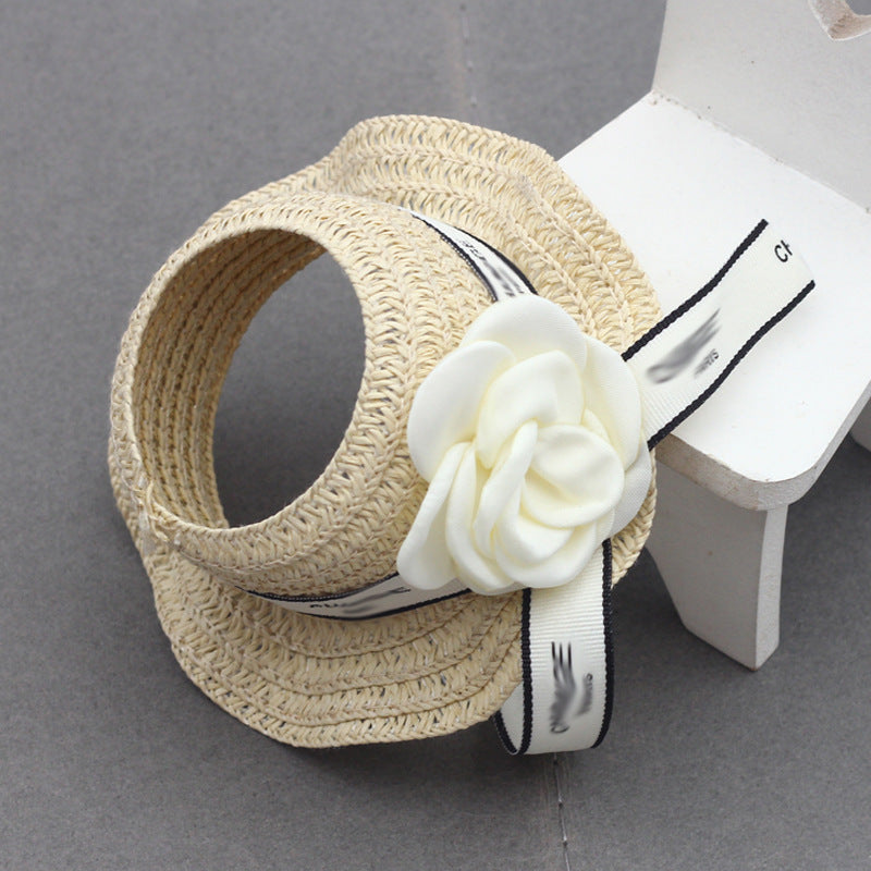 Labubu Doll Straw Hat - Woven Top Accessory for 17cm Pendant Dolls