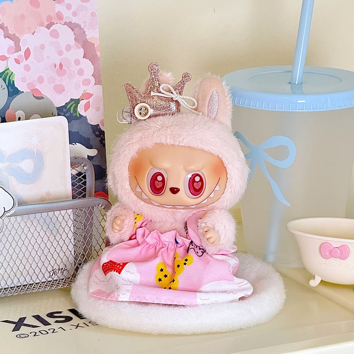 17cm Labubu doll clothes suit 17cm Labubu generation two generation doll pendant clothes wholesale