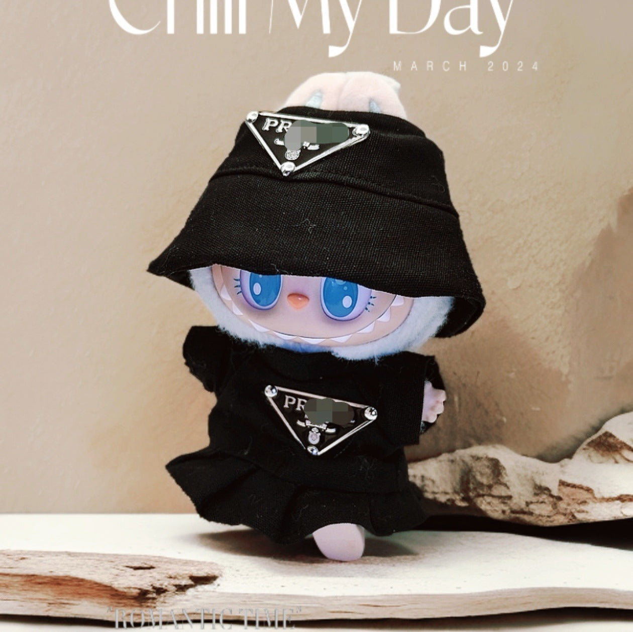 Labubu Doll Outfit Set - T-Shirt, Hat & Skirt/Pants for 1st & 2nd Gen