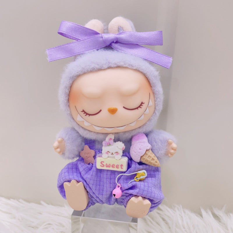 Labubu Doll Summer Ice Cream Overalls Outfit