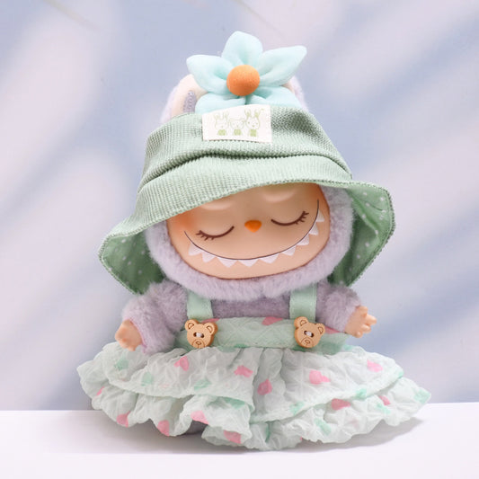 Only baby clothes] one, two and three generations of pendants labubu clothes puffy gauze skirt hat suit cloth cloth for baby clothes