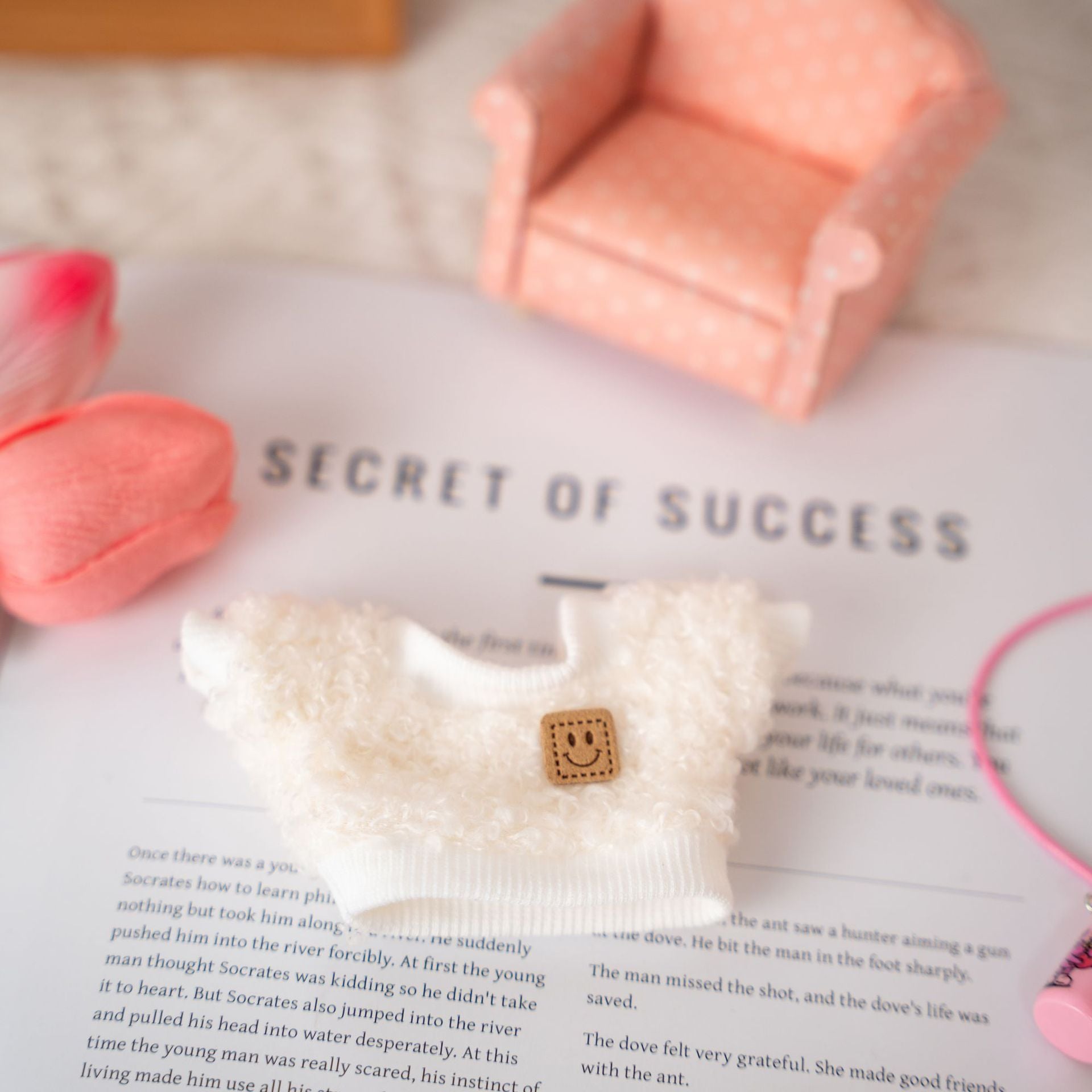 Only Selling Clothes] 17cm Pendant Blind Box Labubu Doll Clothes Keychain Labubu Doll One-Piece Clothes Cute