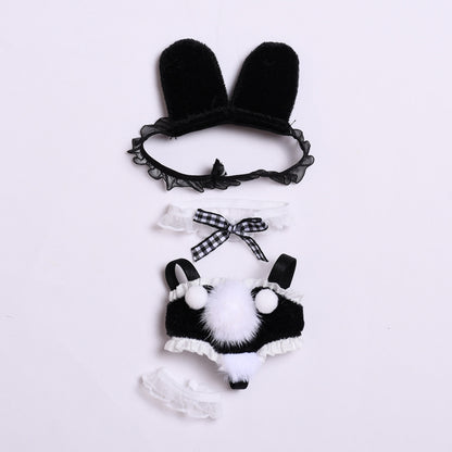 Labubu Bunny Girl Outfit for 1st & 2nd Gen Pendants - Black & Red