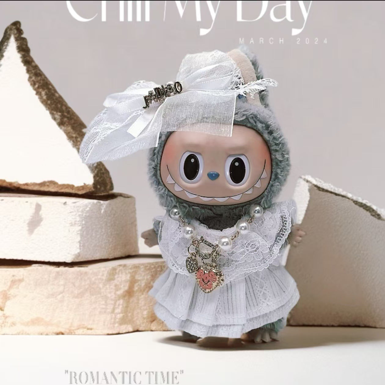 Labubu Doll Wedding Dress & Outfit Set for 1st & 2nd Gen Pendant