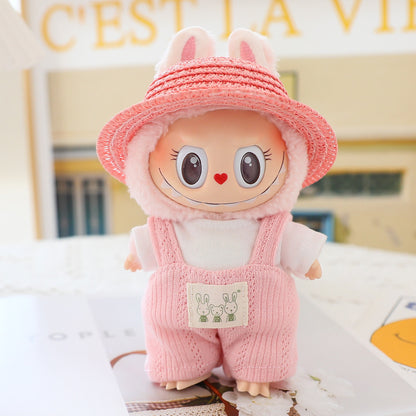 Rab cloth pendant generation two generation vinyl doll T-shirt suspenders suit doll clothes labubu doll clothes skirt