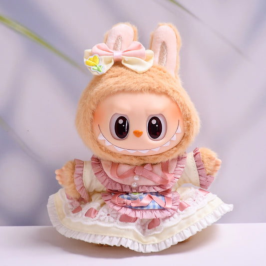 Labubu Tulip Dress Outfit for Doll - Baby Clothes Style