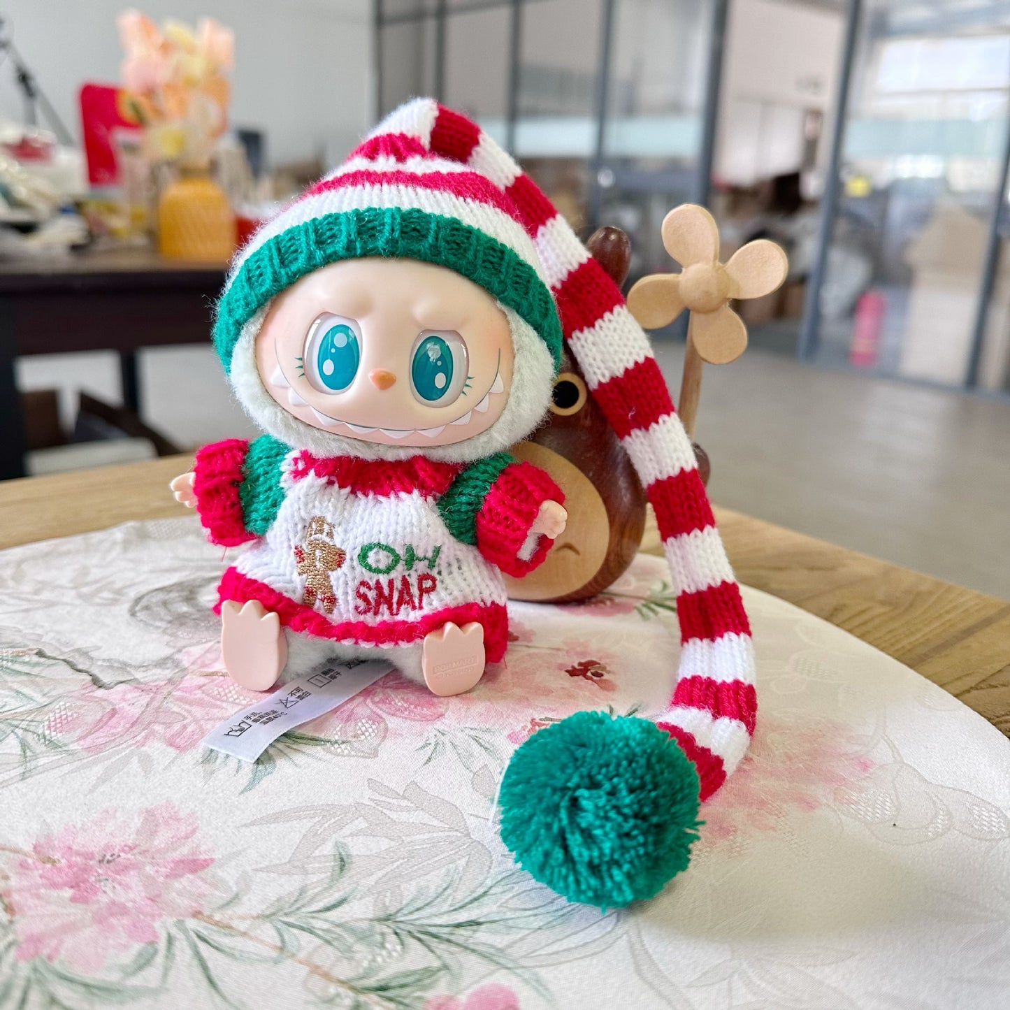 Only clothes] the first and second generation blind box pull cloth doll clothes pendant LABUBU for Christmas sweater hat